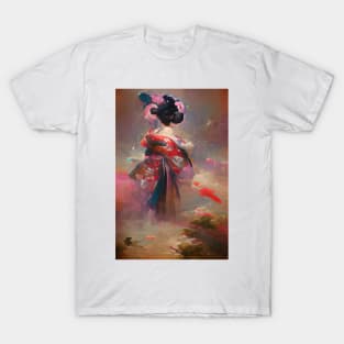 Japanese Dancing Geisha T-Shirt